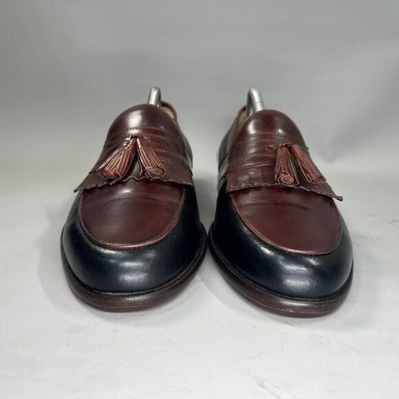 Johnston & Murphy Kiltie Tassel Loafers Men\'s 10 Brown Black Cellini Dress Shoes main image 15